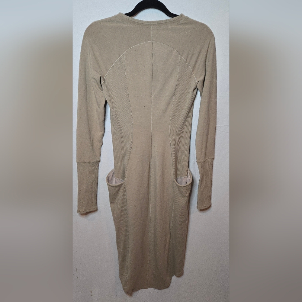 Lululemon Om And On Beige Tan Long Sleeve Dress Women's Small - Picture 6 of 8
